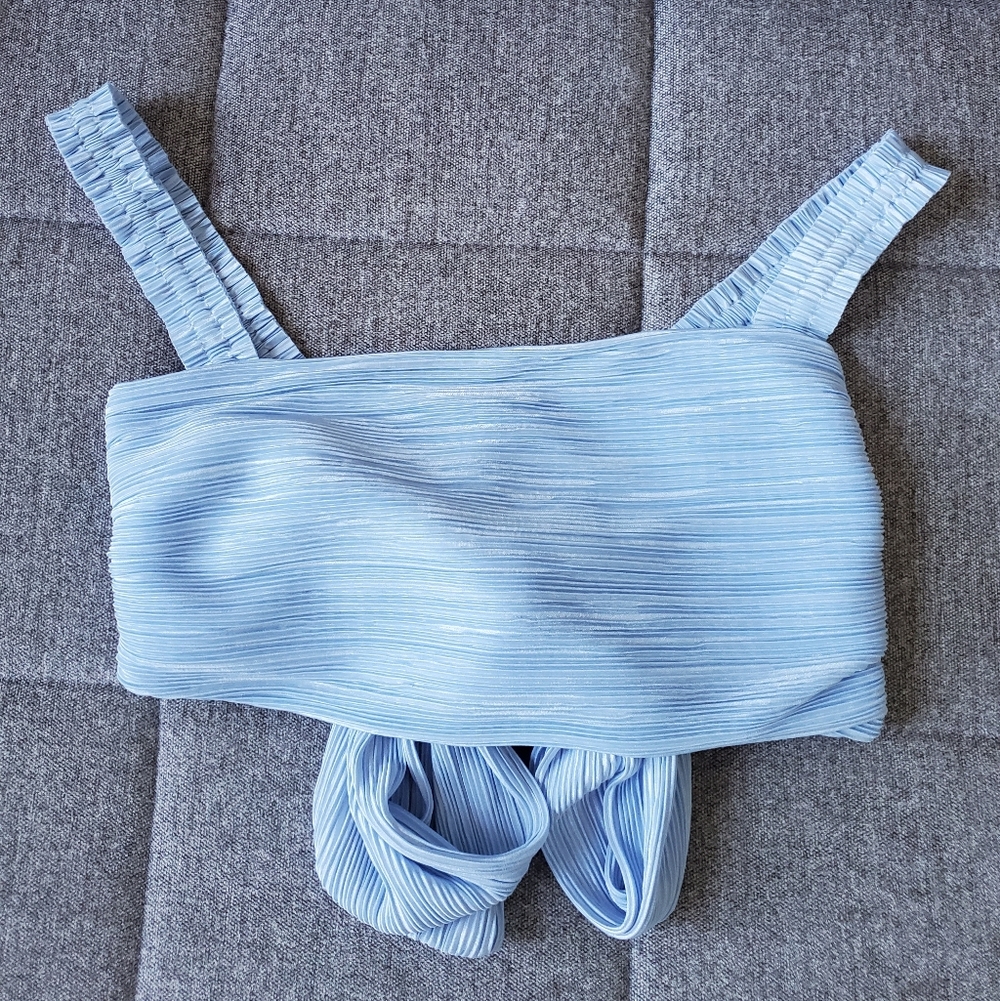 Dannijo | Bralette Top In Baby Blue Color Size M